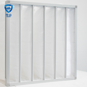 Filtro de Aire Tipo Bolsillo de Tela No Tejida y Fibra Sintética con Marco de Aluminio para Sistema de Ventilación, en Oferta - Product Image 1