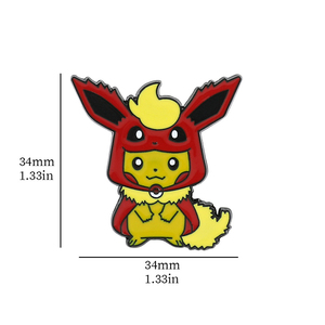 เข็มกลัดโลหะลายการ์ตูนสำหรับตกแต่งเสื้อผ้า - Product Image 4