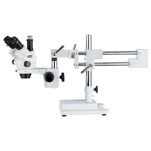 <span class=keywords><strong>Microscope</strong></span> stéréo à double bras, simulateur de focale d'objectif 3,5 x — 45x, Zoom verouillé sur support de téléphone - Product Image 1