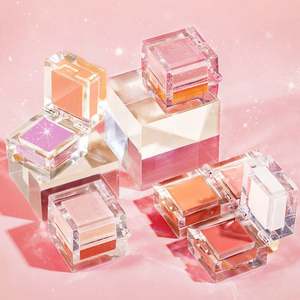 Wholesale Blush and Highlight Palette de fard à joues personnalisée 2 en 1 Fard à joues de <span class=keywords><strong>maquillage</strong></span> - Product Image 1