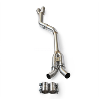 Tuyau intermédiaire à longueur égale de 4 pouces (101 mm) pour BMW M2 G87 S55 3.0T 2021-2024, en acier inoxydable SS304, avec résonateur, pour mise à niveau racing, direct usine
