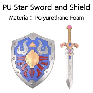 Épée de jeu de rôle en mousse PU souple et sûre, légère et durable, accessoire de cosplay, arme de scène fantastique, personnalisable OEM - Product Image 1