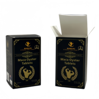 Boîte en papier personnalisée pour compléments alimentaires, emballage pour comprimés de maca et d'huîtres, pour compléments alimentaires