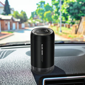 Diffuseur d'aromathérapie en métal, vaporisateur de lumière ambiante moderne de luxe, parfum de <span class=keywords><strong>voiture</strong></span> noir, liquide rechargeable alimenté par USB - Product Image 4