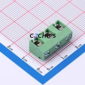 DB126-7.5-3P-GN-P Screw Terminal Block Through hole Component (THT),P=7.5mm Connector 1x3P 7.5mm Green Through Hole - Product Image 1
