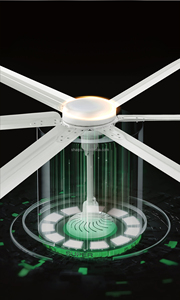 Ventilateur <span class=keywords><strong>de</strong></span> plafond intelligent Aipukeji avec éclairage LED, 6 pales réversibles, télécommande, <span class=keywords><strong>contrôle</strong></span> par application, commande vocale, faible bruit, pour maison et garage - Product Image 3