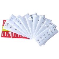 Autocollants d'étanchéité transparents en gros, étiquettes autocollantes à déchirement facile, PVC résistant à l'eau, adhésion partielle sans colle, ronds, pour usage agricole