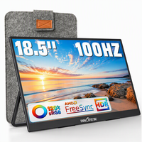 Moniteur portable InnoView 18,5 pouces FHD 100Hz, écran mat anti-reflets, fonction Plug and Play, panneau Type C multifonction