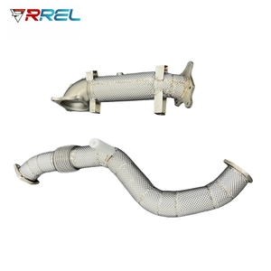ระบบท่อไอเสียสแตนเลสสตีลสำหรับรถแข่ง รุ่น Downpipe สำหรับ <span class=keywords><strong>Civic</strong></span> TYPE-R FL5 2.0T 1.5T ปี 2021-2024 หนา 1.5 มม. ขัดเงาแบบกระจก - Product Image 1