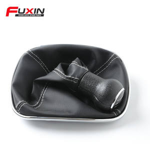 Poignée de levier de vitesses en cuir FUXIN pour voiture, 5 ou 6 vitesses, design ergonomique Passat - Product Image 2