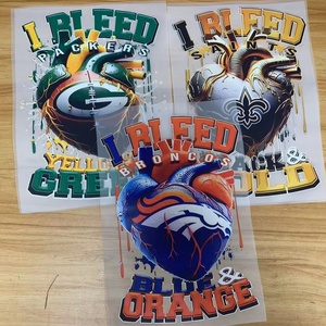 Dtf Chuyển Dán Tùy Chỉnh Nfl Đội Thiết Kế Sắt Trên Nhiệt Sẵn Sàng Để Báo Chí Chuyển In Ấn Cho T-Shirts Hoodies - Product Image 4