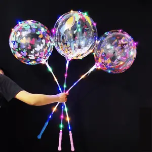 AIMI ballons LED de fête s'allument avec bâton guirlandes lumineuses pour fille femmes saint valentin anniversaire ballons LED