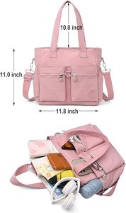 Muestra Gratis, Bolsos de Lona Personalizados de Moda 2025, Bolsos de Mano Cruzados con Letras para Mujer, Bolsos de Compras con Personalidad - Product Image 4