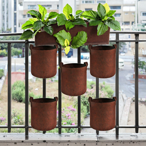 Sac de culture commercial en cocofibre biodégradable et écologique de 18 litres avec couvertures traitées anti-UV de 2 ans pour pépinière, jardin et ferme - Product Image 3