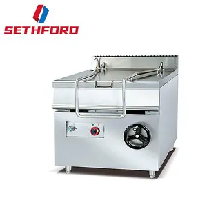 Commercial restaurant cooking equipment Food tilting braising pan large flat frying electric fired bratt pan