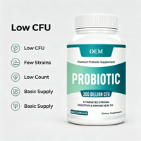 Probiotique 300 Milliards de UFC 6 Souches Ciblées 60 Capsules Complément Alimentaire