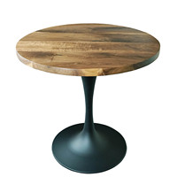 Table basse moderne en bois massif durable, finition mate, couleur noyer noir naturel, meubles de salon, non pliable, utilisation à domicile ou à l'hôtel