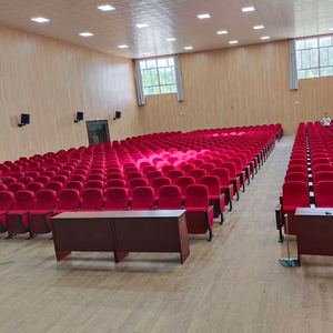 Sillas de teatro comerciales al por mayor de fábrica, asientos de Iglesia, sillas de auditorio escolar, respaldos de madera, <span class=keywords><strong>escritorios</strong></span>, telas - Product Image 3