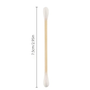 150 Pezzi <span class=keywords><strong>Kit</strong></span> Cortesia Premium Biodegradabile per Hotel, Portatile, con Bastoncini di Cotone in Bambù e Lima per Unghie, per il Comfort degli Ospiti - Product Image 4