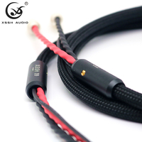 Cable de Audio RCA de Alta Fidelidad Premium, Interconexión 2RCA a 2RCA con Cable de Tierra en Forma de U, Cable de Señal Anti-Interferencia para Sistema Hi-Fi