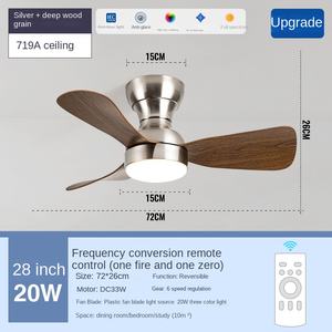 Remote Control Chandelier <b>Ceiling</b> Fan with Light 5 Blades Pure Copper Motor Decorative Lighting ABS Body <b>Glass</b> Lamp DC Motor - Product Image 4