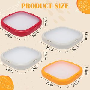 Boîtes de conservation réutilisables en silicone de 8 pouces avec logo personnalisé, anti-oxydation, pour fruits, légumes et aliments, idéales pour les avocats et les sandwichs - Product Image 2