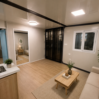 Maison préfabriquée en conteneur extensible personnalisée de 20 pieds ou 40 pieds avec salle de bain, villa, studio de jardin préfabriqué, maison portable, maison modulaire