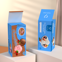 Boîtes en carton pliables personnalisées pour emballages de barres glacées, de chocolats, de chips, de thé, de biscuits et de produits congelés