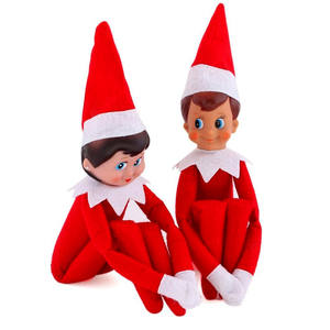 Mini table top christmas custom christmas day gift fashion cheap stuffed plush Christmas elf toy - Product Image 2