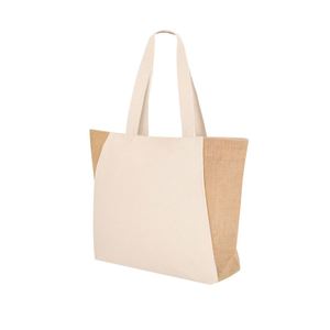 Bolsa de Mano de Algodón y Yute Lavable, con Cierre de Cremallera y Asa de Cordón, para Viajes y Uso Diario, Nueva Llegada - Product Image 2