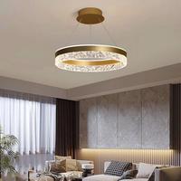 Lustre de table LED en fer de style nordique moderne et minimaliste, taille moyenne, pour salon et salle à manger