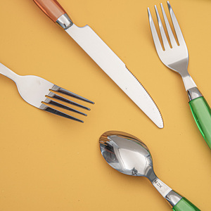 Bộ đồ ăn bằng thép không gỉ tinh tế thêm một cảm giác của buổi lễ ăn uống cho bữa ăn tối gia đình, ngày lãng mạn, và những cảnh khác - Product Image 2