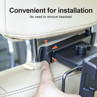 Design créatif Table pliante pour siège arrière de voiture à deux côtés Bureau pour ordinateur portable avec application facile