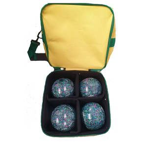 Custom Oxford Polyester Four Lawn <b>Bowls</b> Indoor & Outdoor Bowling Bag with Four <b>Bowls</b> Carrier Bag - Product Image 5