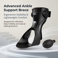Orthèse de cheville réglable avec support triangulaire confortable pour un ajustement efficace de la cheville et fermeture à lacets