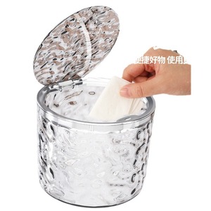 Children's Hair Accessory Storage Box Round Transparent With Lid Desktop Organizer For Hair <b>Clips</b> Ties Bands Standing Type - Product Image 5