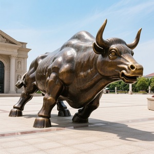 カスタムメイド等身大ブロンズ雄牛像闘牛彫刻宗教用JZブランドモデルJZ-B-Y-212 - Product Image 5