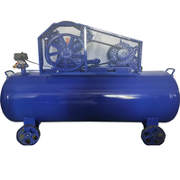 Compresseur d'air 3kw avec réservoir 200L, entraînement par courroie, moteur en cuivre, 3 pistons-moniteur de pression des pneus en métal