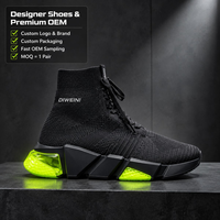 Chaussures de créateur de luxe pour hommes et femmes, baskets en néon vert de haute qualité, zapatillas neuves