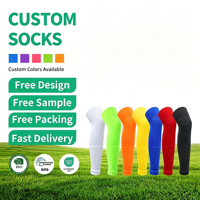 Protège-jambes de football personnalisés au-dessus du genou, chaussettes respirantes, chauffe-jambes de sport pour adultes et enfants, style mi-mollet, été