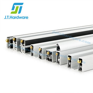 ייצור אספקת ציוד יורד דלת אטם אלומיניום הרמת חותם תחתון כפול אוטומטי עם מצלצל פליז - Product Image 5