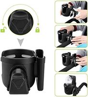 2-en-1 universel en plastique tasse et support de téléphone pour Uppababy Nuna Doona poussettes vélo scooters Scooters accessoire pour poussettes