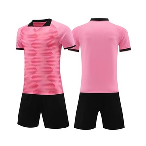 Kinderen Unisex Voetbalshirts en -shorts Set Polyester Snel Droogende Trainingskleding met Aangepaste Teamnamen en Zakken - Product Image 2