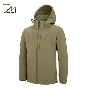 Veste trench imperméable à capuche pour homme Aonesport, polyester et nylon, légère, streetwear urbain, coupe classique, fermeture éclair - Product Image 5