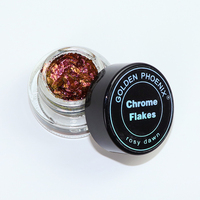 GP Private logo Infinite Chrome Flakes Fard à paupières Crème Cosmétique Chunky Glitter Ombre à paupières pour Maquillage Carton Box Medium 3G