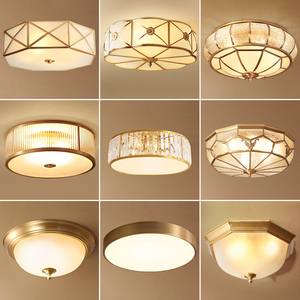 Hiện đại phong cách Bắc Âu ánh sáng bằng đồng thau tuôn ra gắn trần ánh sáng sang trọng phòng khách phòng ngủ hành lang thiết bị chiếu sáng đèn trần - Product Image 6