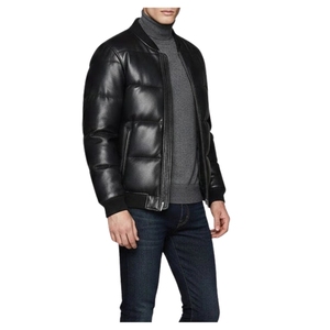 Chaqueta Premium de Piel de Oveja Negra para Hombre, Hecha a Mano, Edición de Invierno Ultra Cálida, Cierre Frontal con Herrajes YKK de Latón Antiguo - Product Image 2