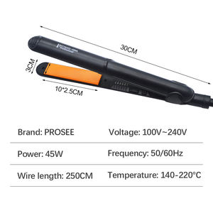 Pelurus dan pengeriting keramik, catokan rambut 2 dalam 1 Salon profesional, uap Tourmaline, pelurus rambut uap datar, pelurus rambut dan pengeriting keramik - Product Image 6