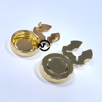 17mm 20mm 22.5mm Clip Amovible Flatback Chemise Boutons De Manchette Nouveauté Bouton Métal Couvre Combiné Décoratif Corsage Pins Boucles
