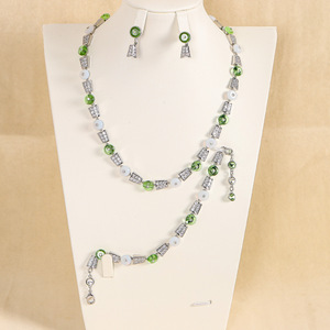 Conjuntos <span class=keywords><strong>de</strong></span> Joyería Africana <span class=keywords><strong>de</strong></span> Lujo con Circonitas Verdes <span class=keywords><strong>de</strong></span> Marca Famosa para Mujer, Conjunto <span class=keywords><strong>de</strong></span> Joyería Nupcial <span class=keywords><strong>de</strong></span> Ágata y Circonita <span class=keywords><strong>de</strong></span> Dubái para Bodas y Fiestas, Regalo - Product Image 2